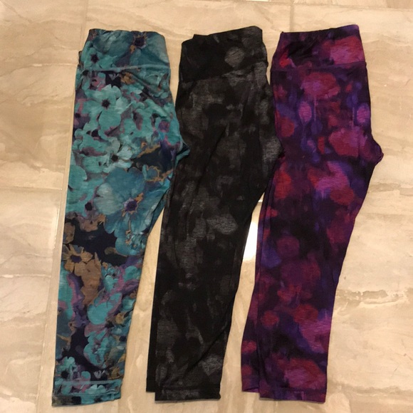 90 Degree By Reflex Pants - 3 pair of 90 degree reversible leggings